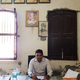 Mahendra K Prajapati inside Shah HD high school, Una.